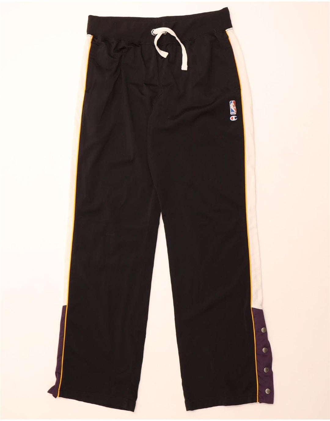 CHAMPION Mens Tracksuit Trousers 3XL Black Colourblock Polyester