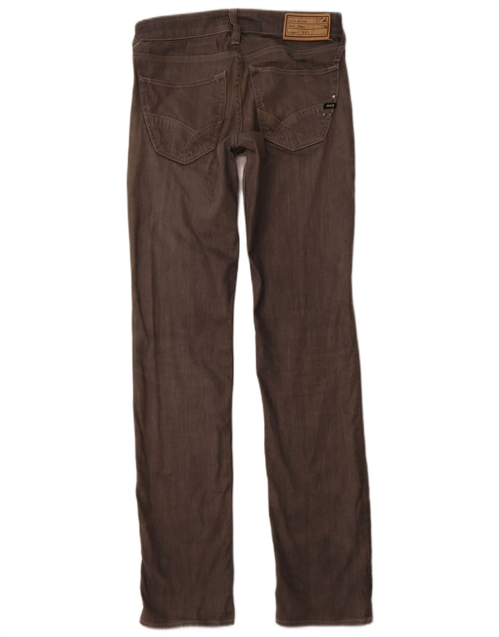 GAS Jean Slim Droit Homme W31 L34 Gris Coton