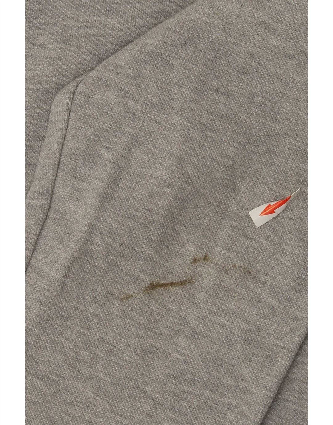Crew Clothing Sweat-shirt col zippé pour homme en coton moucheté gris moyen