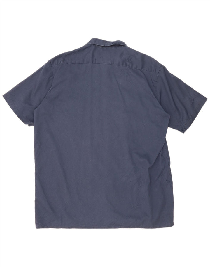 DICKIES Chemise à manches courtes pour homme 2XL Bleu marine Polyester