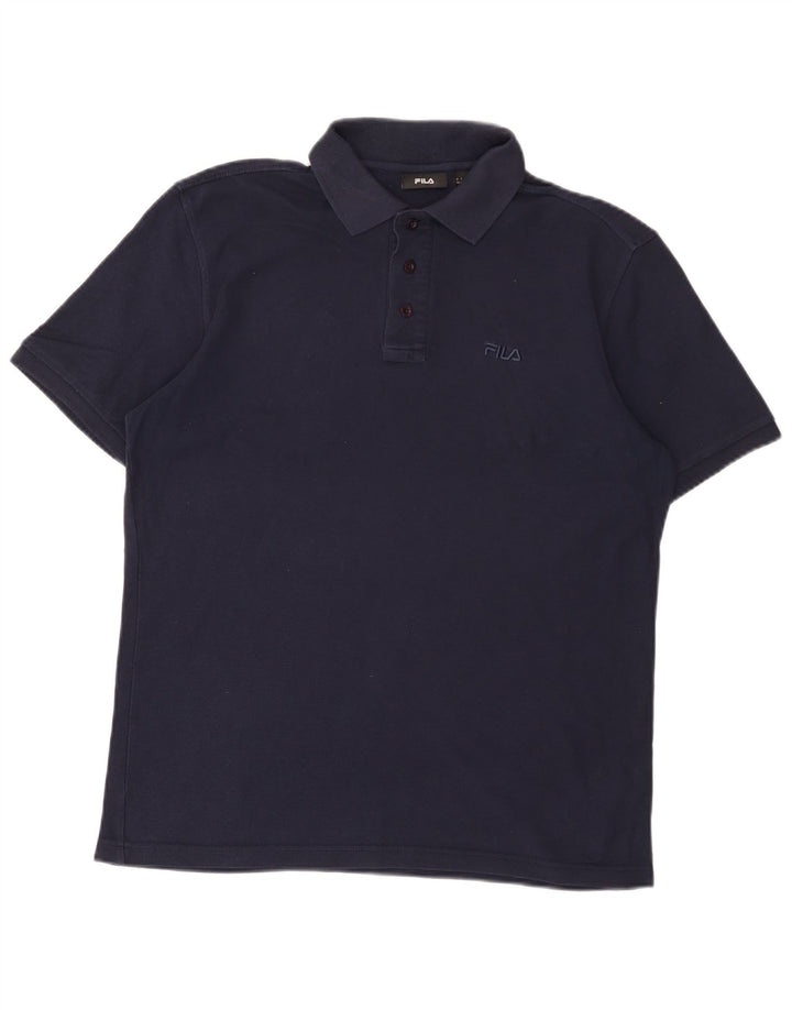 Fila Polo Homme Bleu Marine Moyen Coton