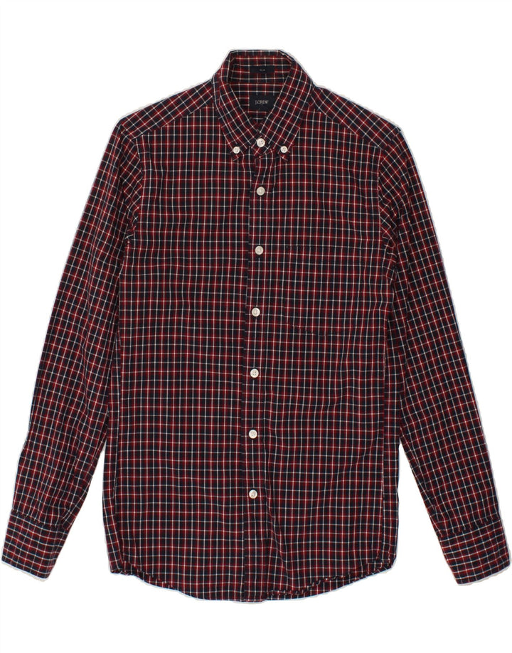J. CREW Mens Slim Shirt XS Red Check Cotton Vintage J. Crew and Second-Hand J. Crew from Messina Hembry 