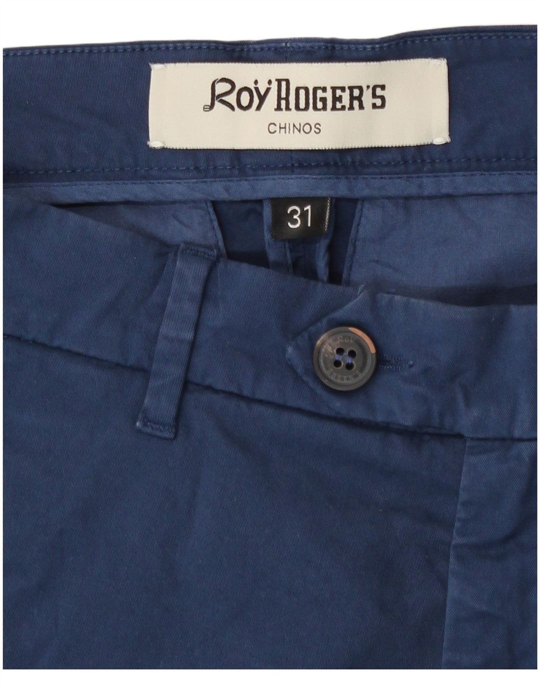 Roy Rogers Short Chino Femme W31 Coton Bleu Marine Moyen