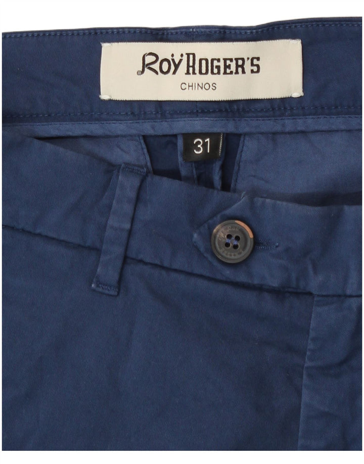 Roy Rogers Short Chino Femme W31 Coton Bleu Marine Moyen