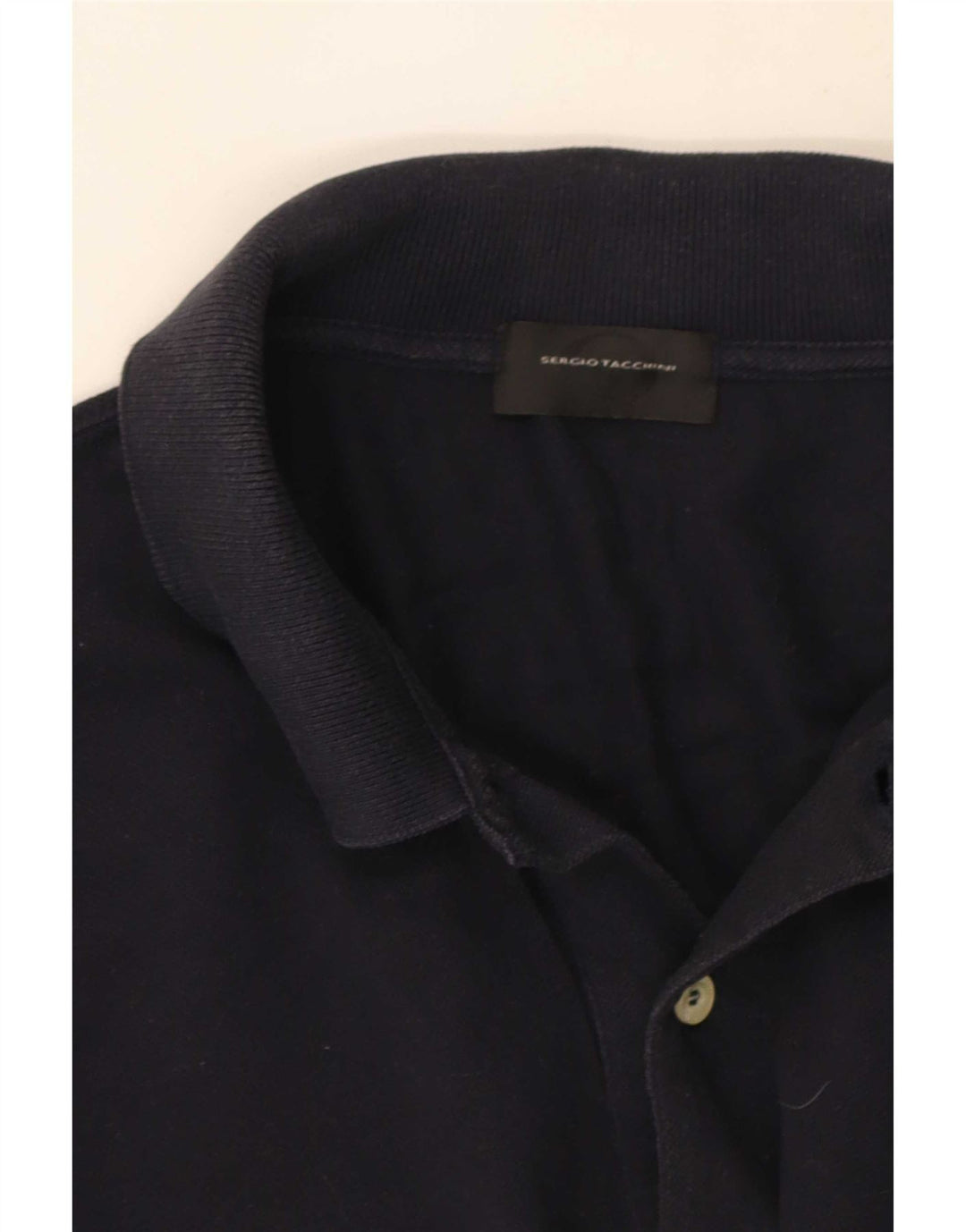 Sergio Tacchini Polo à manches longues pour homme, grand, bleu marine