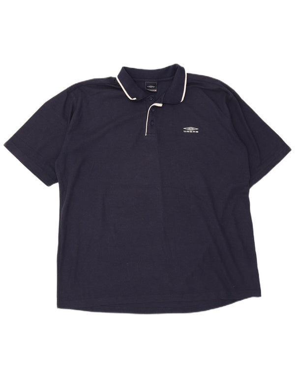 Umbro Polo Homme 2XL Bleu Marine Polyester