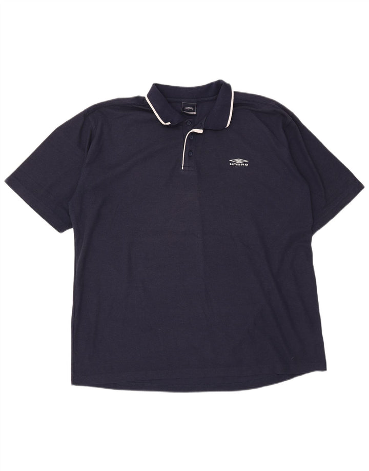 Umbro Polo Homme 2XL Bleu Marine Polyester