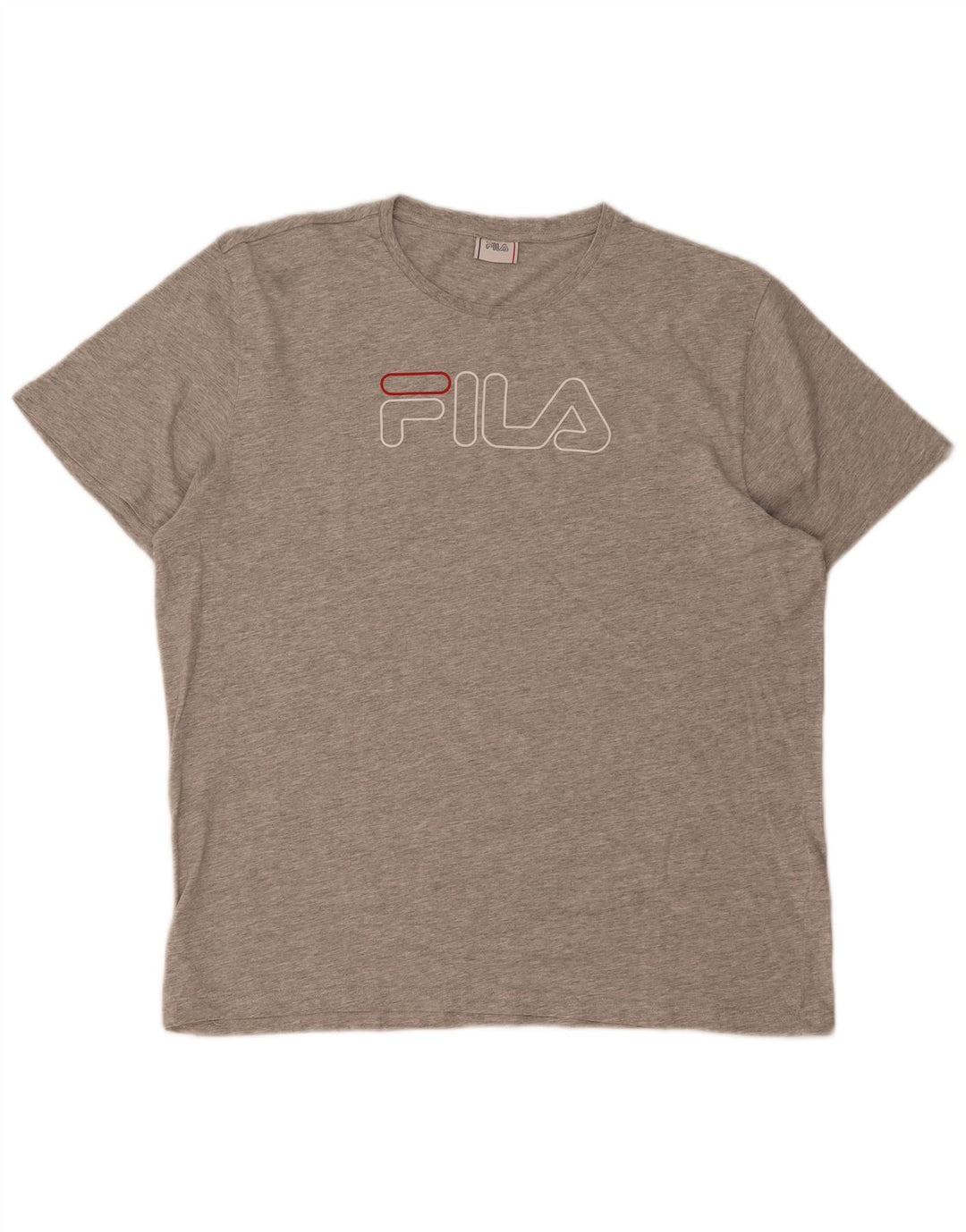 Fila T-Shirt Graphique Homme Grand Gris Moucheté