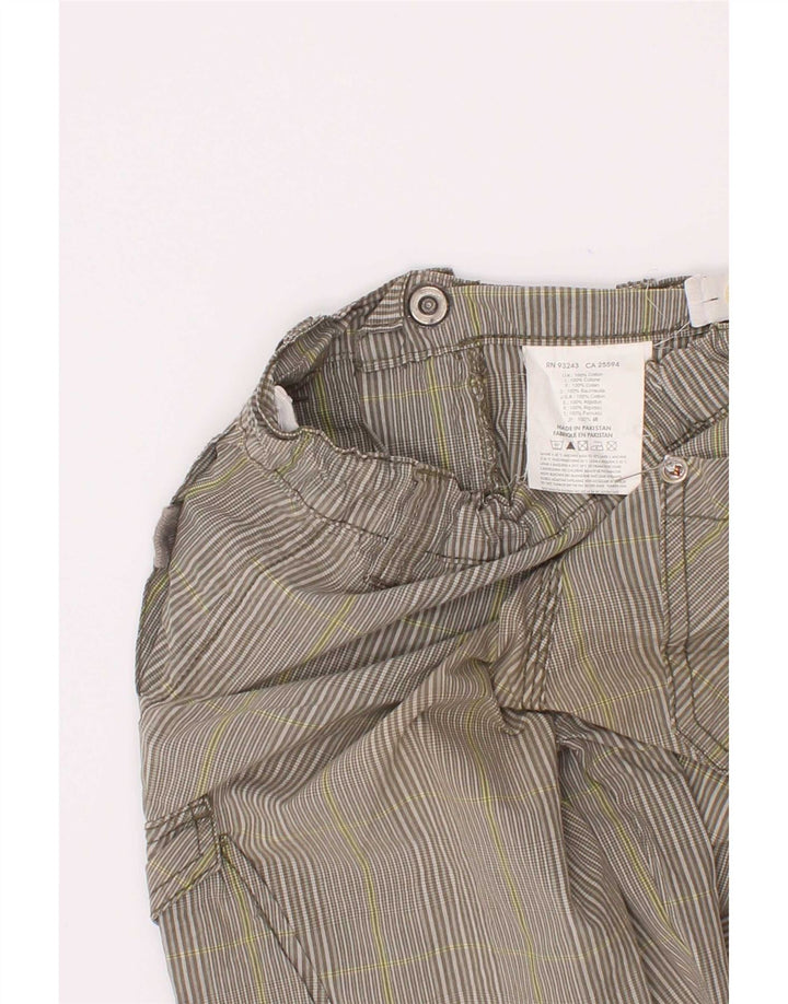 Diesel Short Cargo Garçon 3-4 Ans W22 Gris Rayé Coton