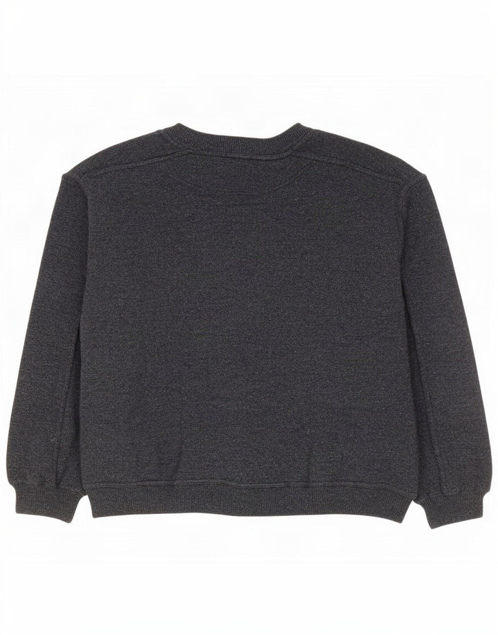 Basic Homme Coupe Ample Cardigan Pull Gris Moyen Laine d'Agneau