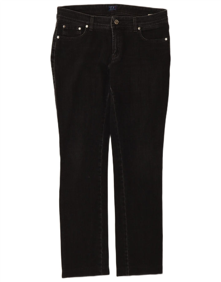 TRUSSARDI Jean Droit Femme W30 L32 Noir Coton