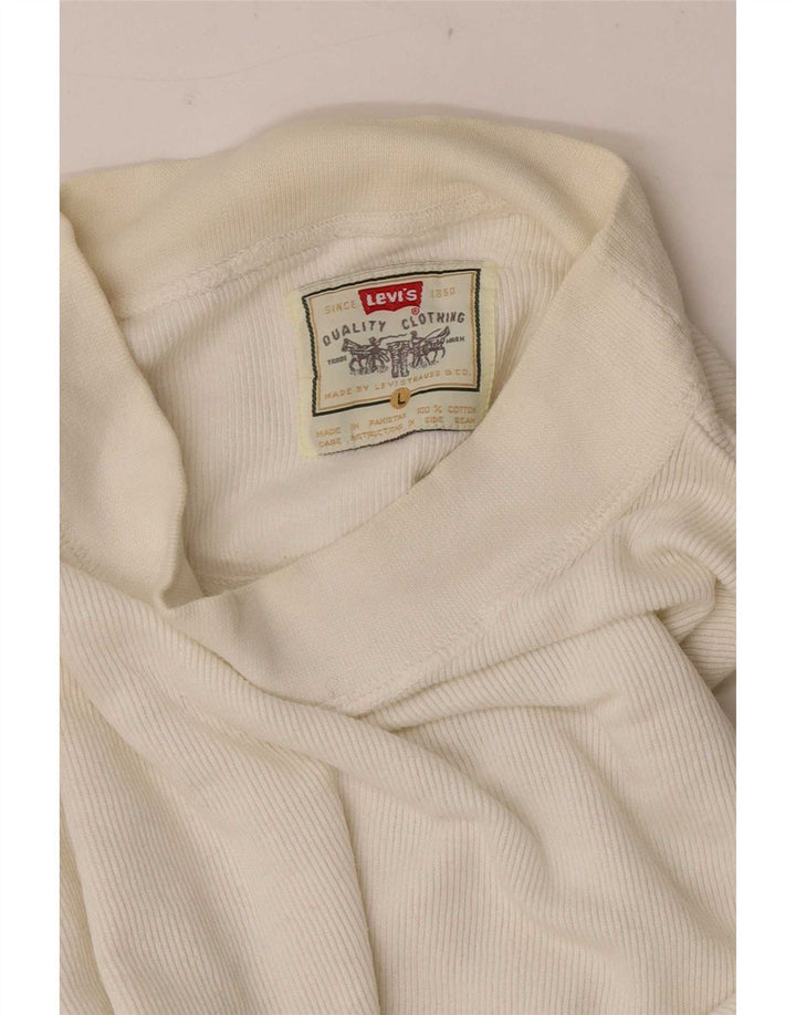 Levi's Haut à Manches Longues Homme Blanc Large