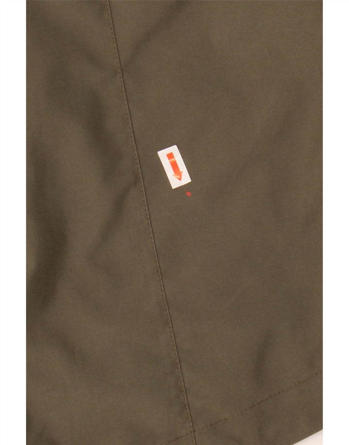 Jack Wolfskin Veste de pluie à capuche pour femme UK 14/16 Large Kaki Polyester