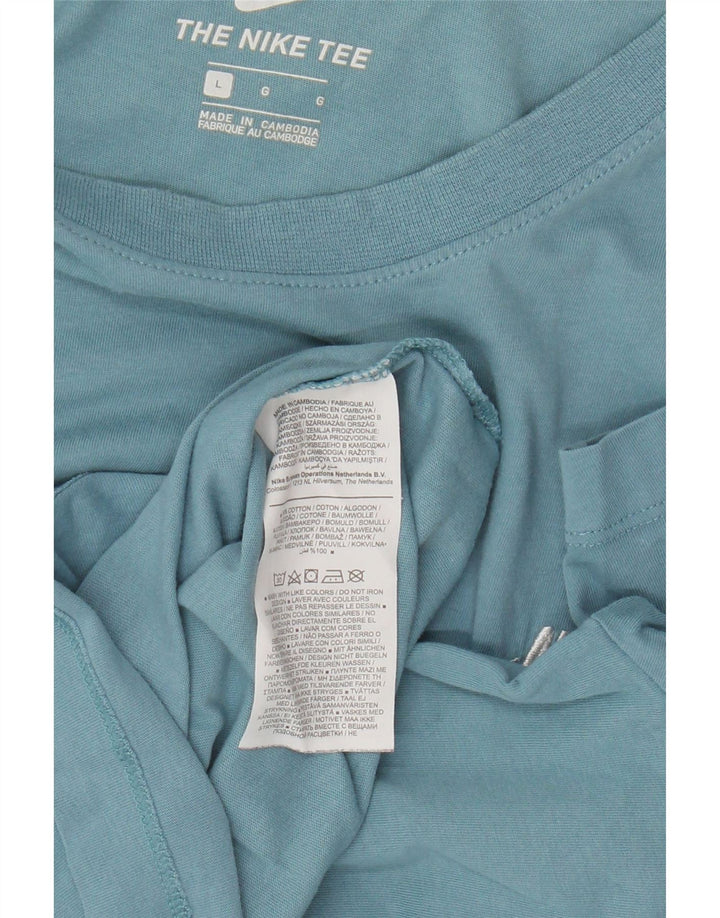 Nike T-Shirt Homme Grand Bleu Coton