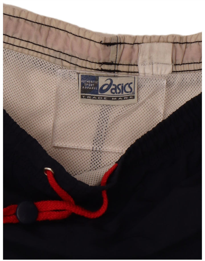 Asics Short de Bain Graphique Homme Bleu Marine Colorblock Polyamide