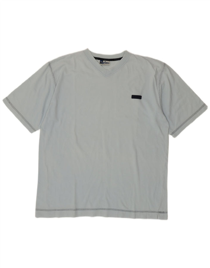 Asics T-Shirt Homme Top 2XL Bleu Coton