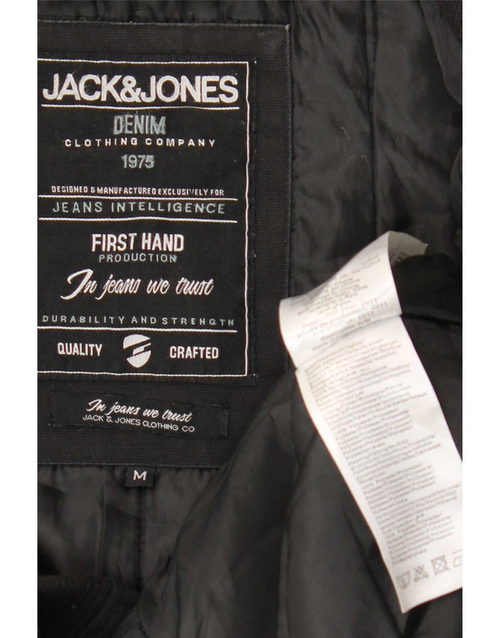 Jack & Jones Veste Bomber Homme UK 38 Medium Noir Polyester