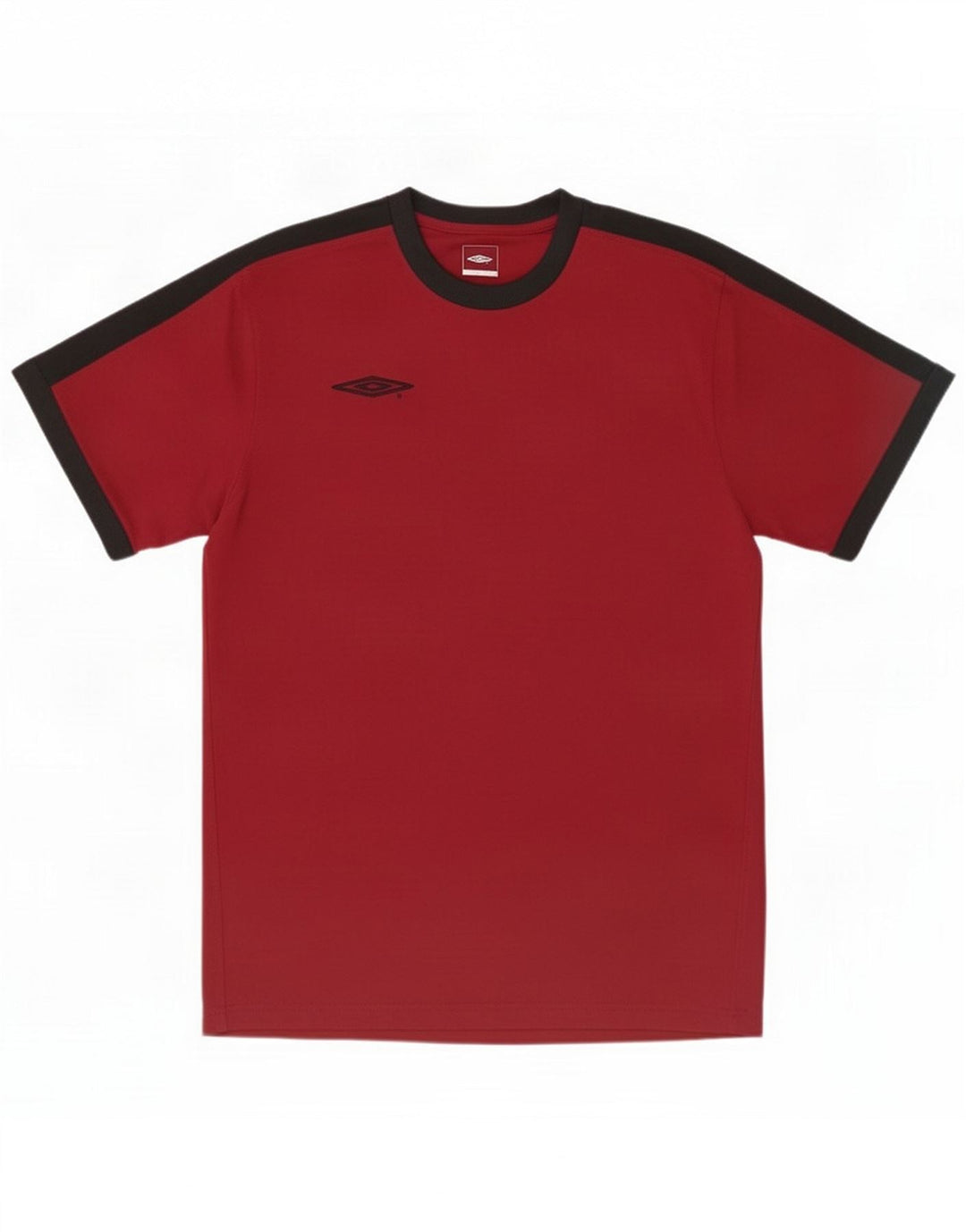 Umbro T-shirt graphique pour homme en polyester color block grand rouge