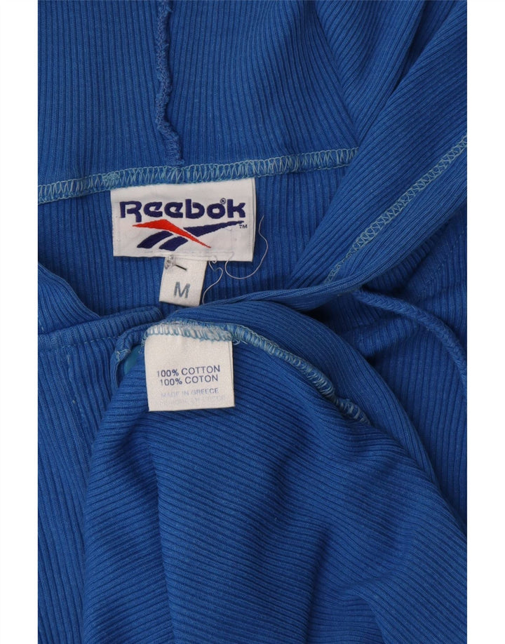 Reebok Haut à capuche à manches longues Homme Bleu Moyen Coton