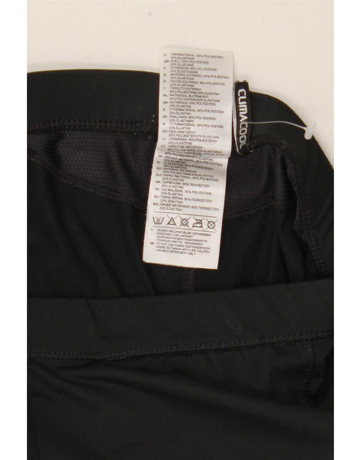 Adidas Femmes Climacool Capri Leggings UK 10 Petit Noir Polyester