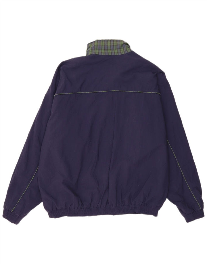 Marks & Spencer Veste Bomber Homme UK 42 XL Bleu Marine Rayé Nylon