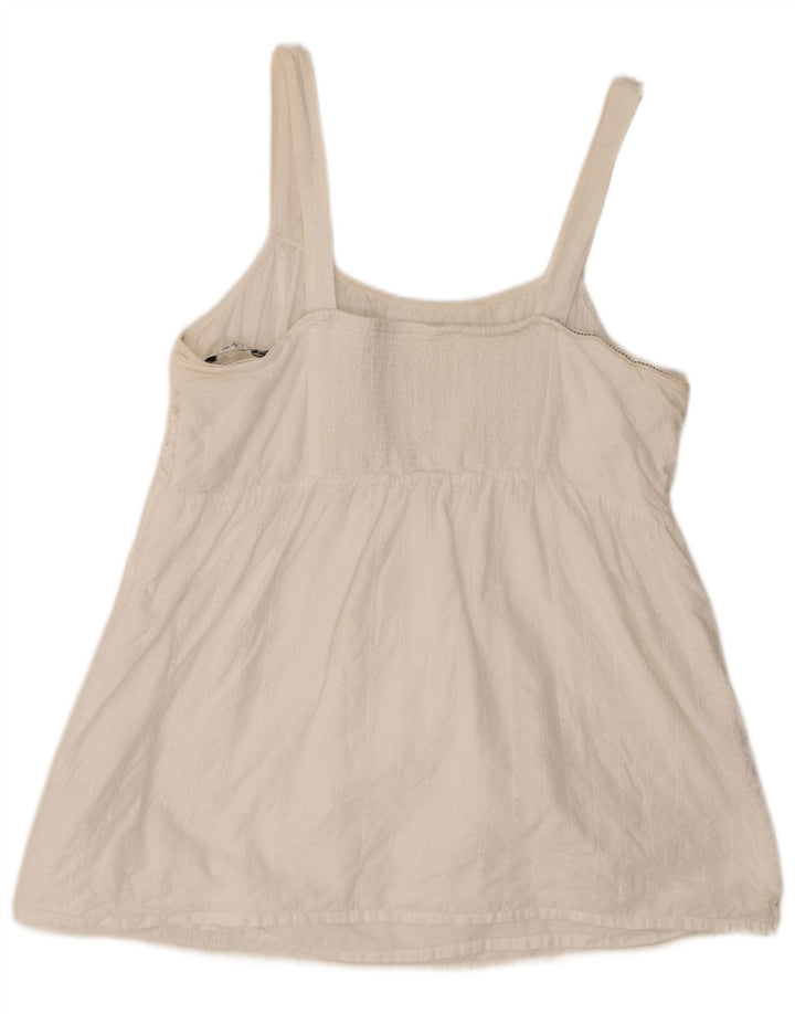 Fat Face Caraco Femme UK 18 XL Coton Blanc