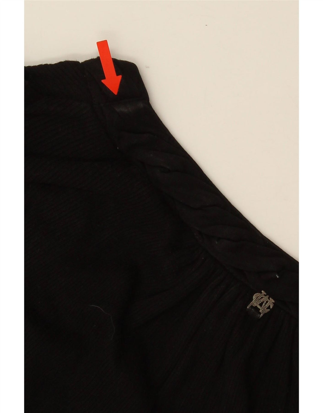 Marlboro Classics Haut à manches longues pour femme UK 14 Large Noir Coton