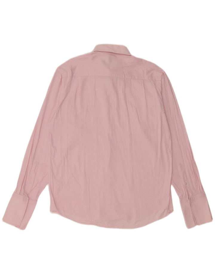PIERRE CARDIN Chemise Homme Large Rose Chevrons Coton