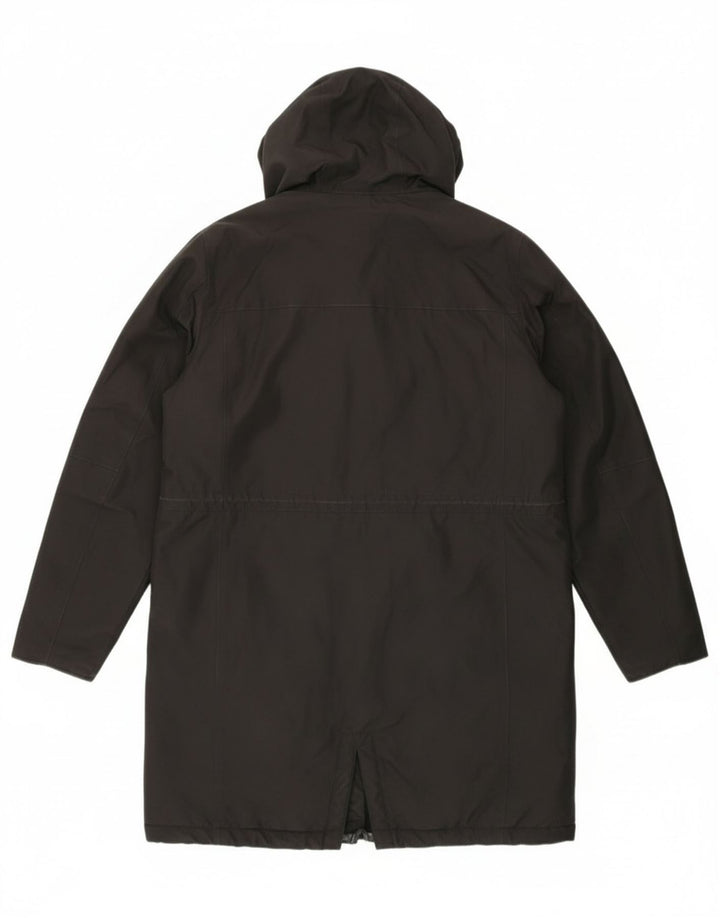 Helly Hansen Parka à capuche pour femme UK 14 Large Noir Nylon