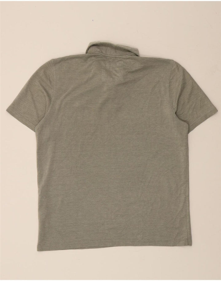 TED BAKER Mens Short Sleeve Polo Shirt Size 4 Large Khaki Modal Vintage Ted Baker and Second-Hand Ted Baker from Messina Hembry 