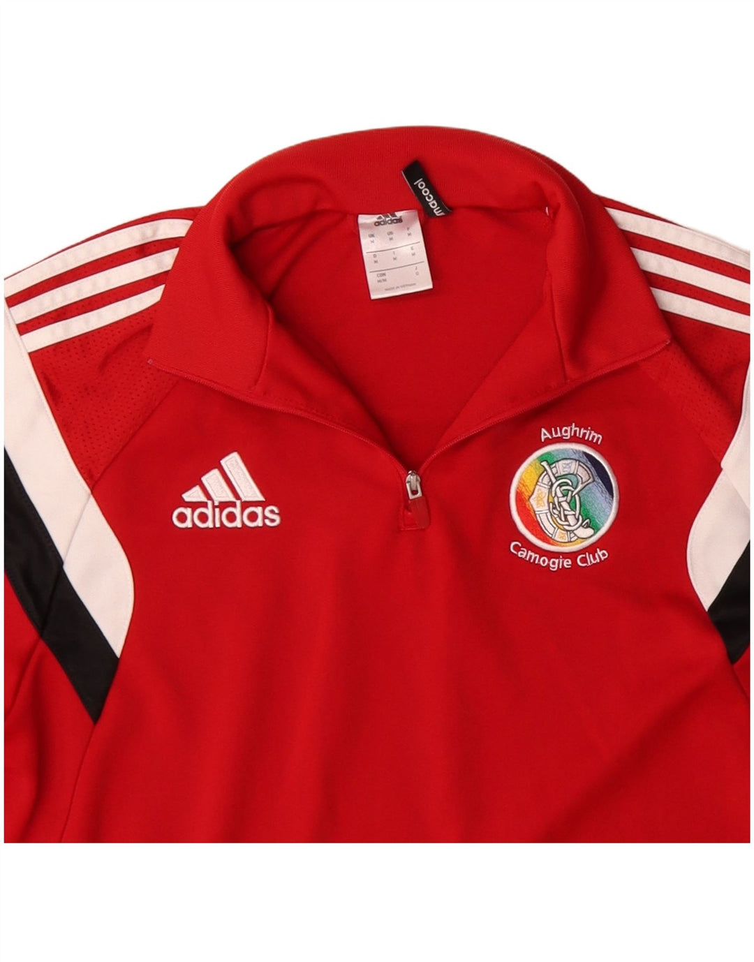 Adidas Haut de Survêtement Climacool Pullover Homme Rouge Moyen Colorblock