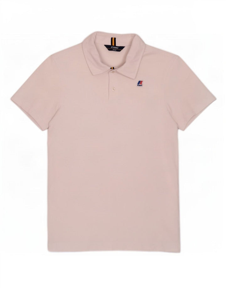 K-Way Polo Homme Coton Blanc Moyen