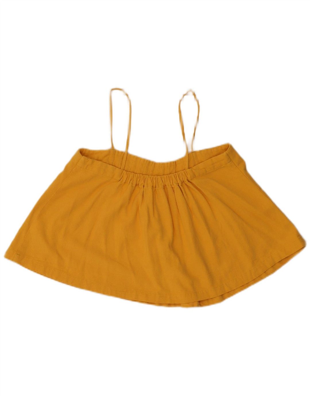 Levi's Crop Cami Top US 1 XS Femme Jaune Soie