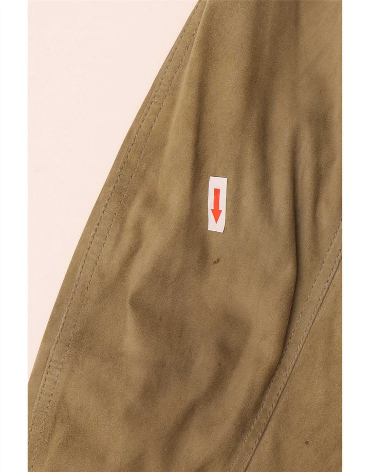 Scout Veste bomber en daim pour homme UK 40 Large Vert
