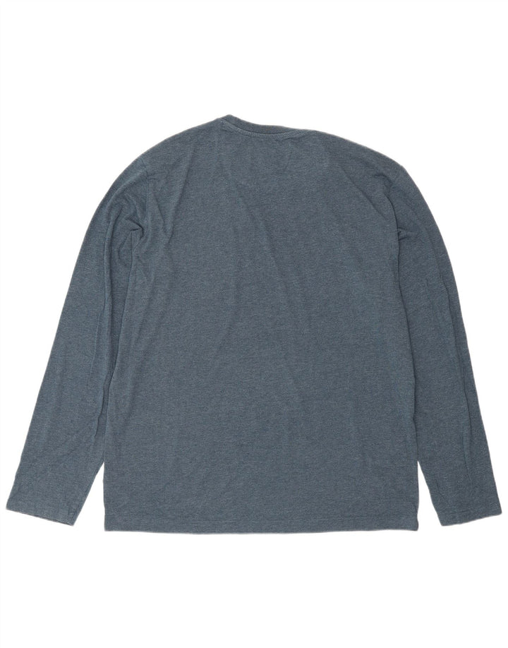 Penguin Haut à manches longues pour homme en coton color block Bleu Taille L