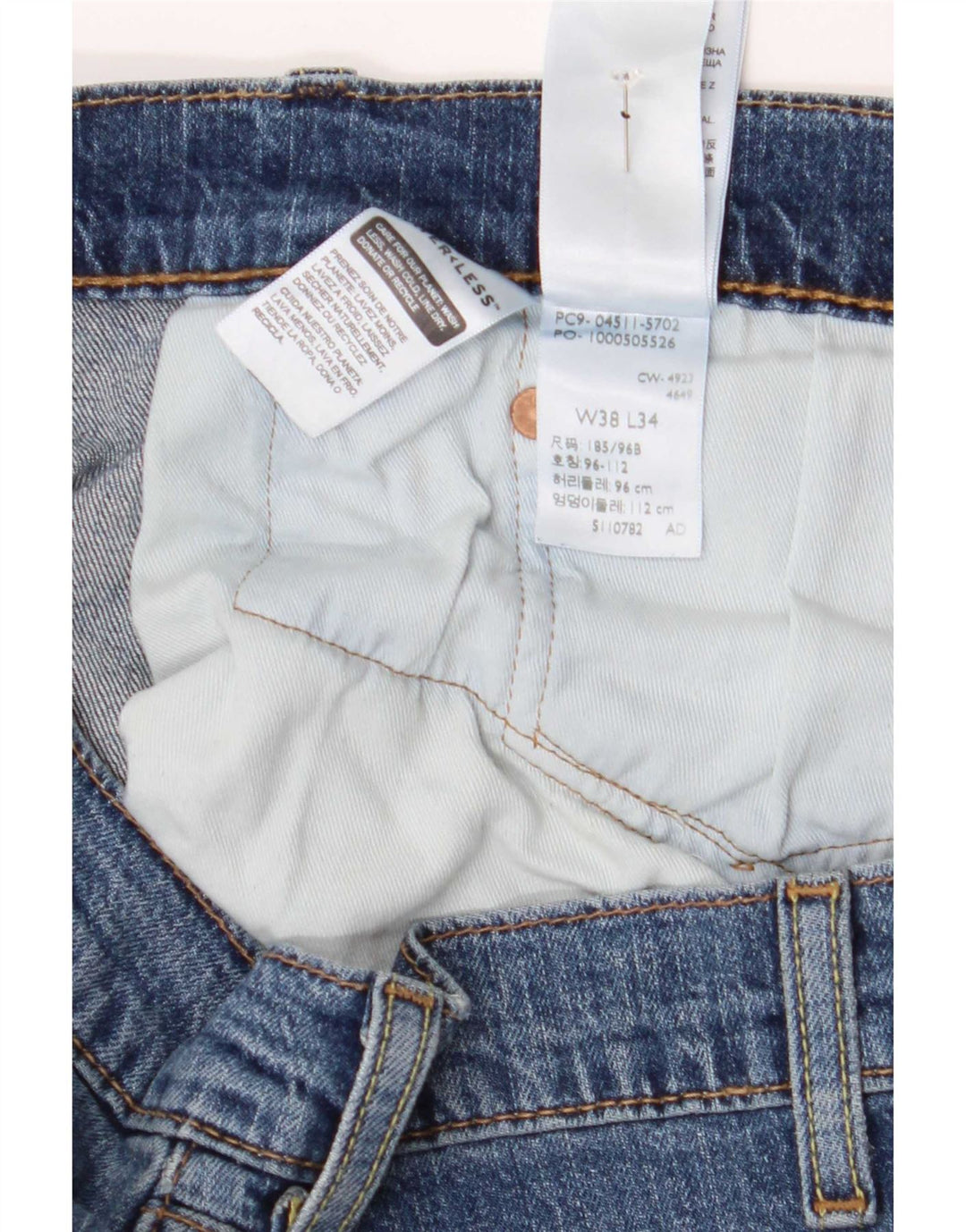 Levi's Jean Slim 511 Homme Bleu W38 L34 Coton