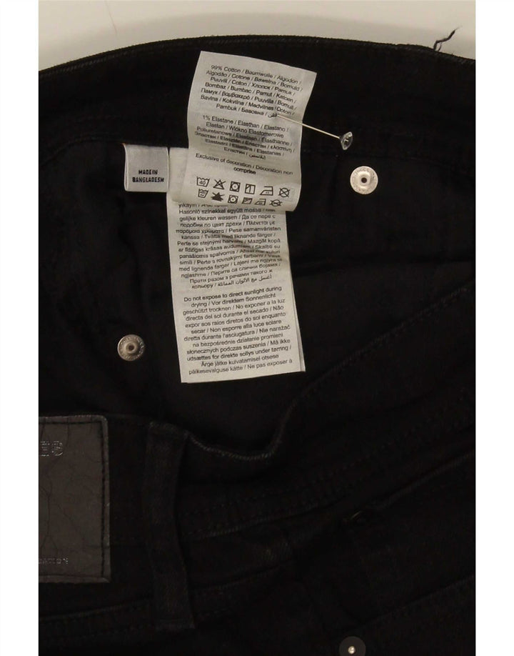 Jack & Jones Short en jean coupe classique pour homme, grand W34, coton noir