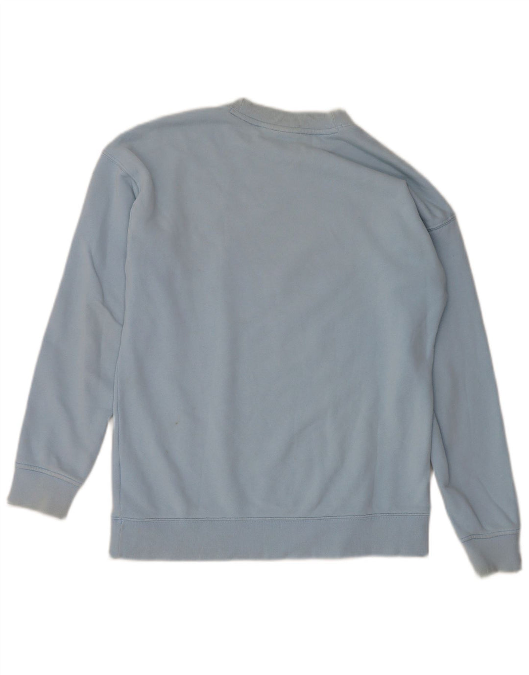 Adidas Sweat-shirt surdimensionné graphique pour femme UK 8 Petit coton bleu