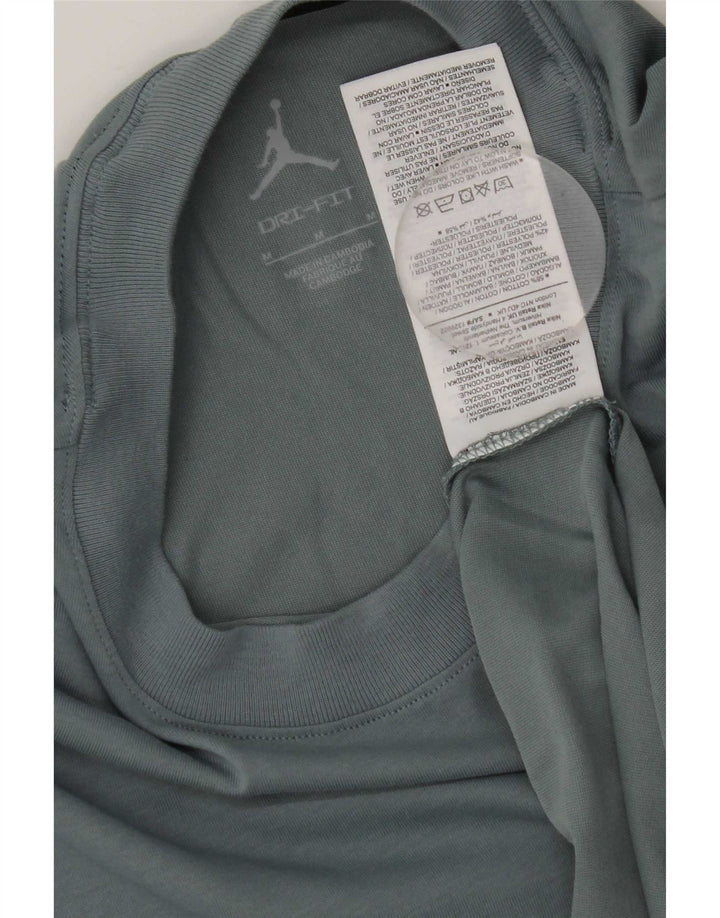Jordan T-shirt Dri Fit pour homme en coton gris moyen