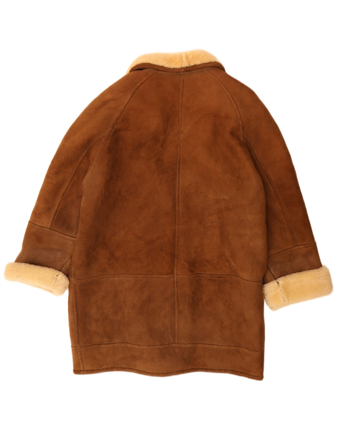 Prisma Manteau surdimensionné en peau de mouton pour femme EU 44 XL Cuir marron