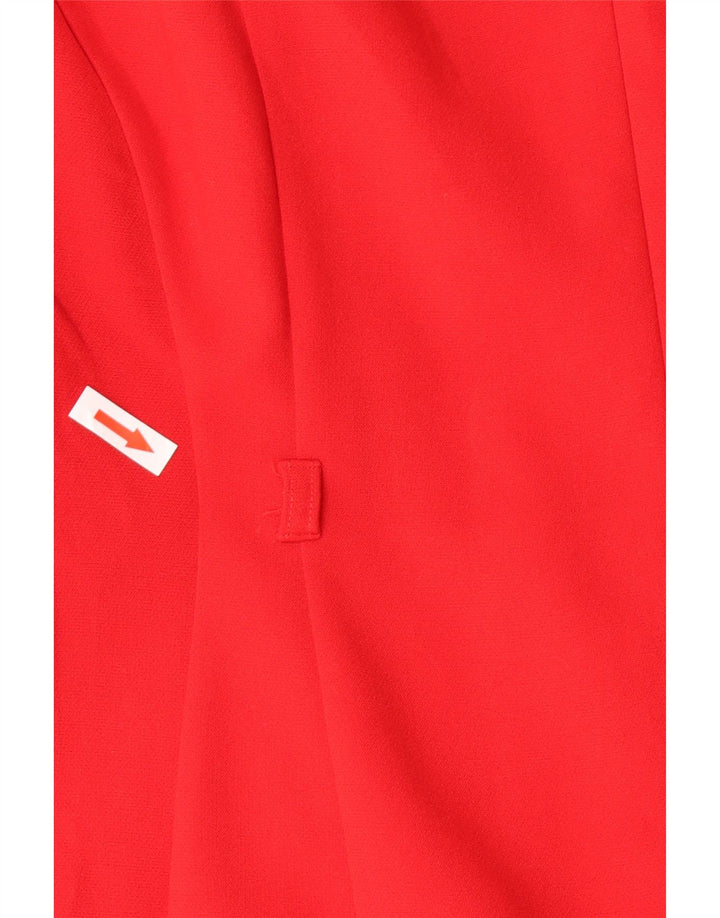 Marks & Spencer Robe fourreau pour femme UK 14 Large Rouge Polyester