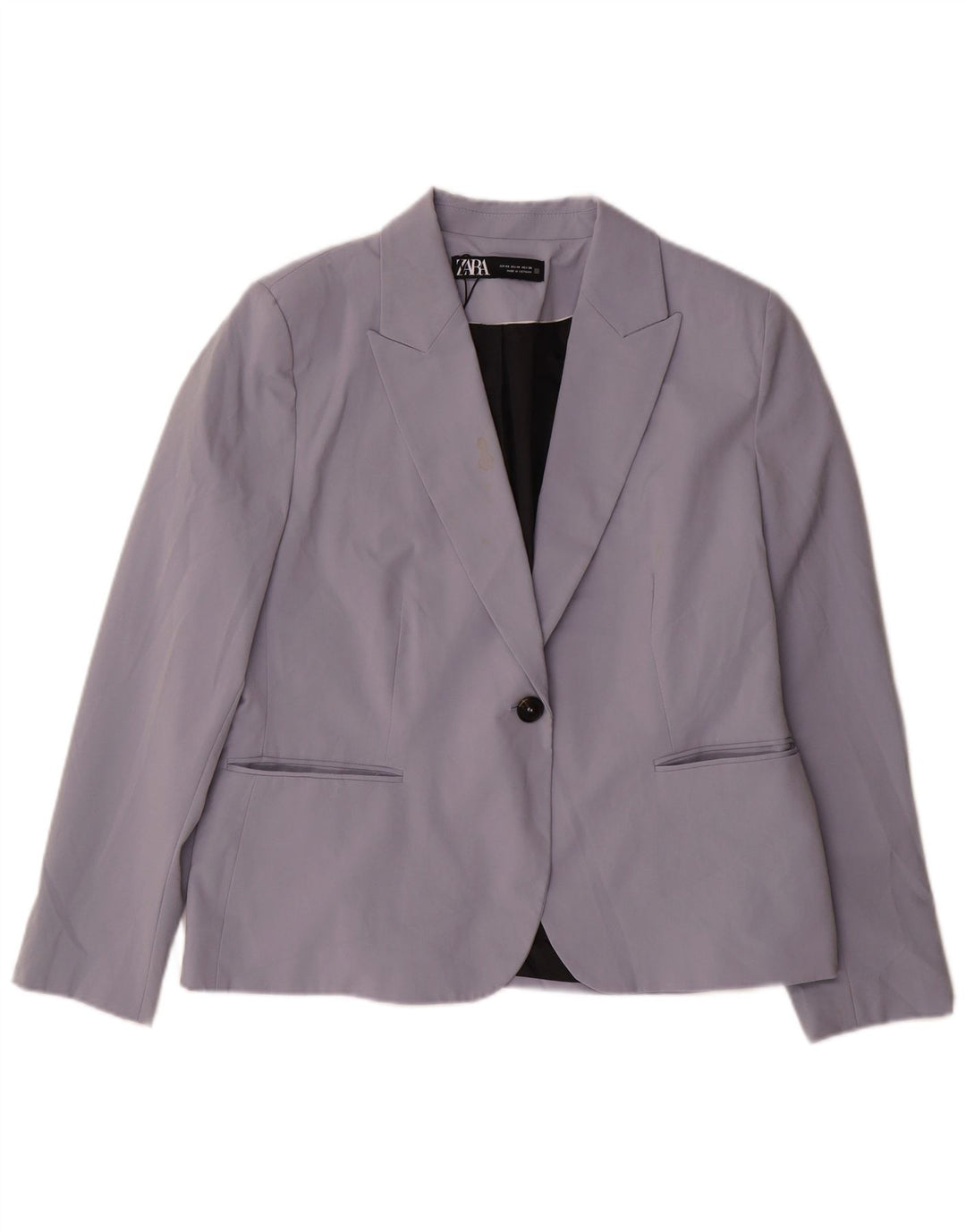 Zara Veste Blazer 1 Bouton Femme EU 46 2XL Violet Polyester