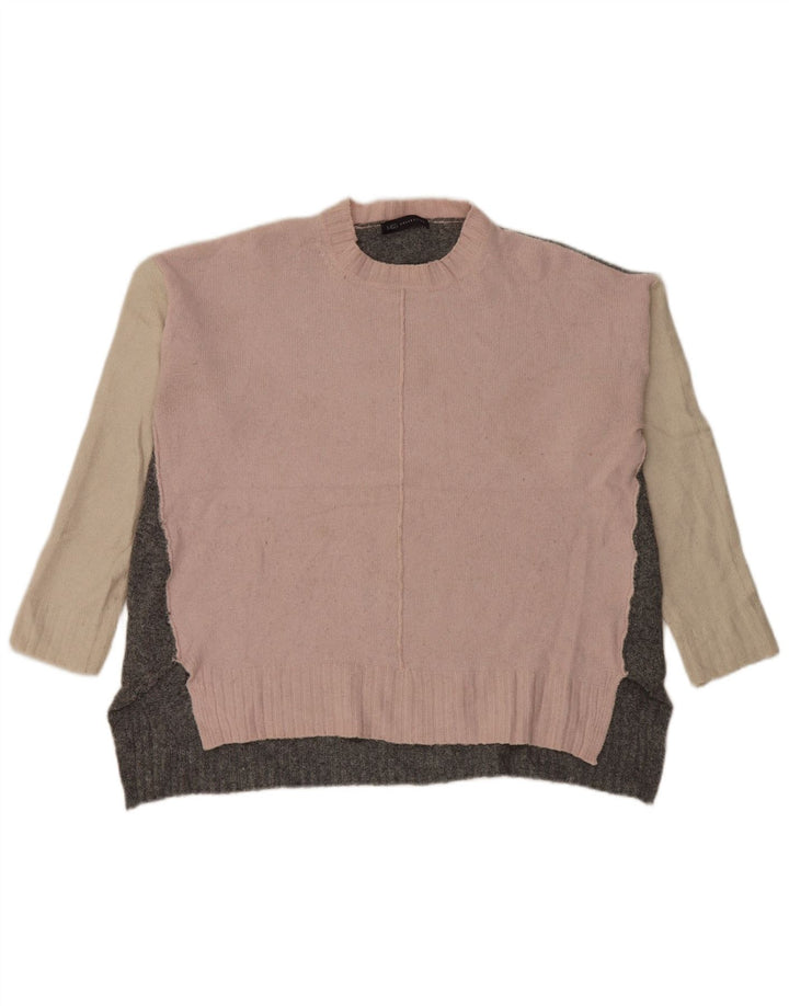 Marks & Spencer Pull à col rond pour femme UK 16 Large Gris