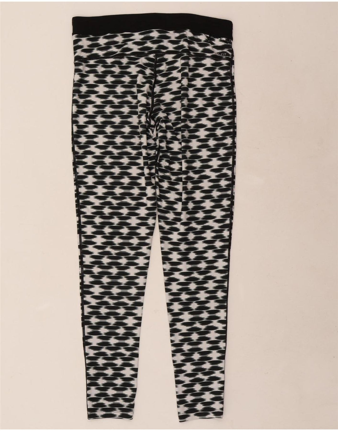 Nike Legging Dri Fit pour femme en polyester géométrique noir Taille L