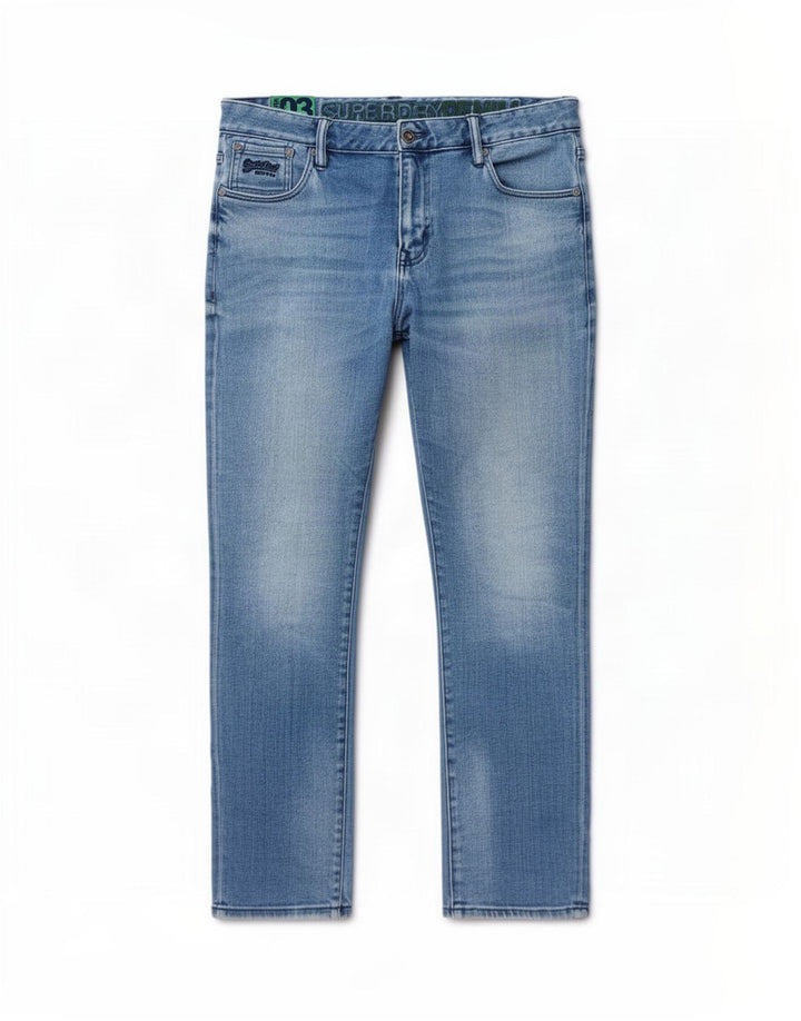 Superdry Jean Slim W36 L32 Bleu Coton Homme