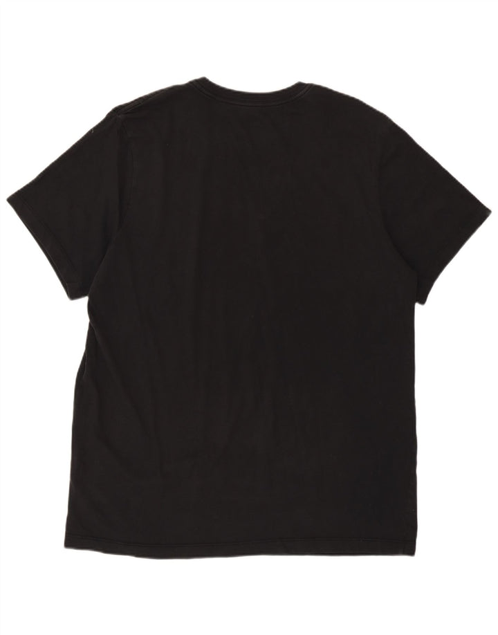 Nike T-shirt graphique pour homme en coton noir Taille L