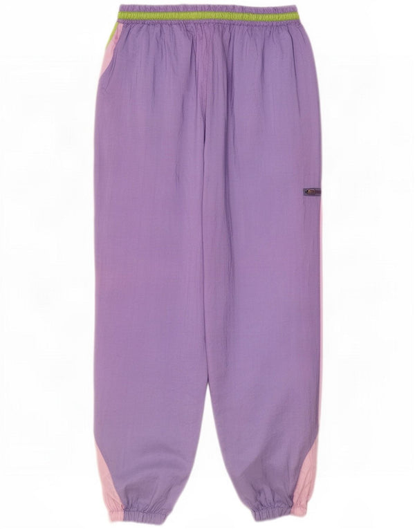 Pantalon de survêtement cargo vintage pour homme Joggers Colorblock violet moyen