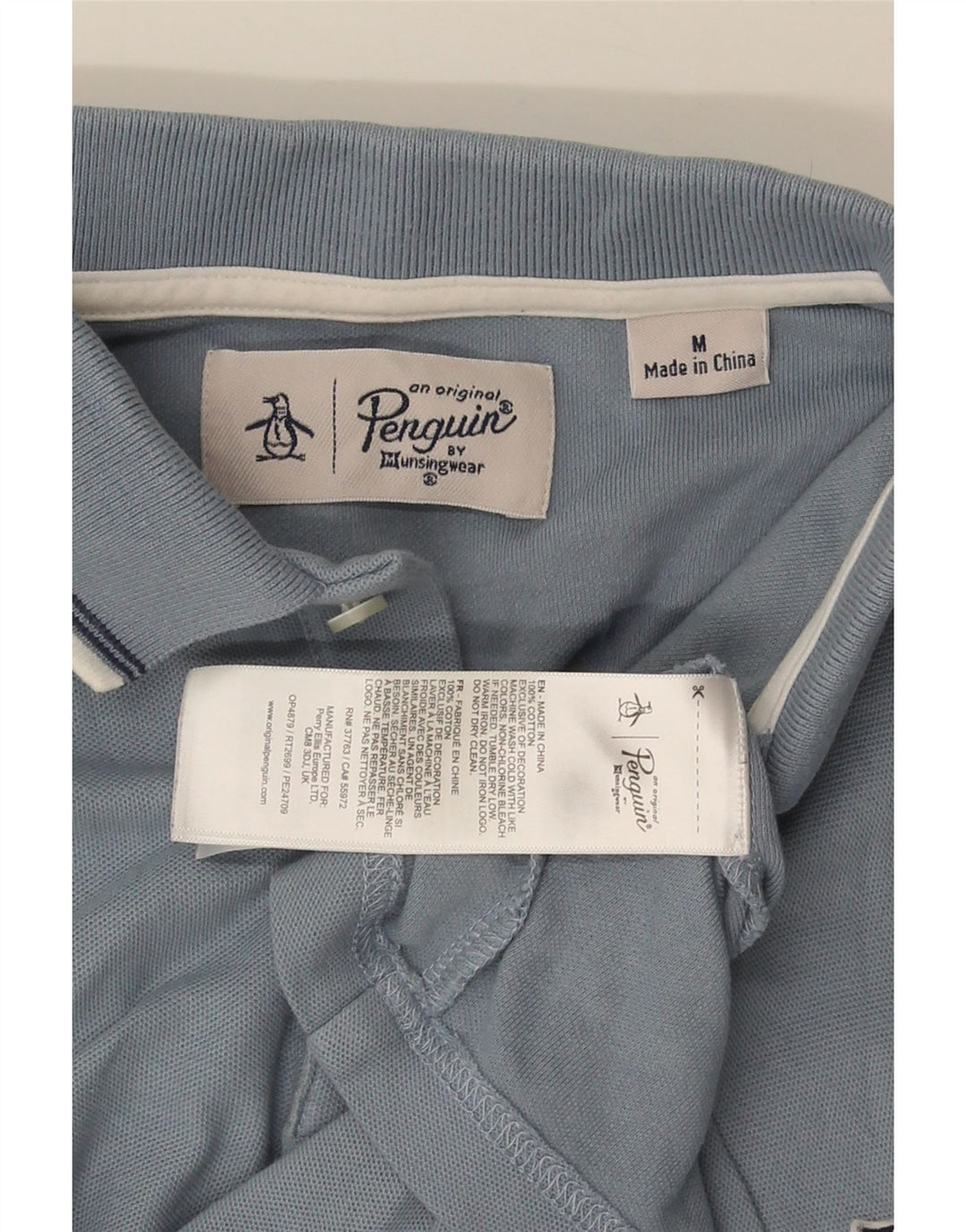 PENGUIN Polo Homme Bleu Moyen Coton