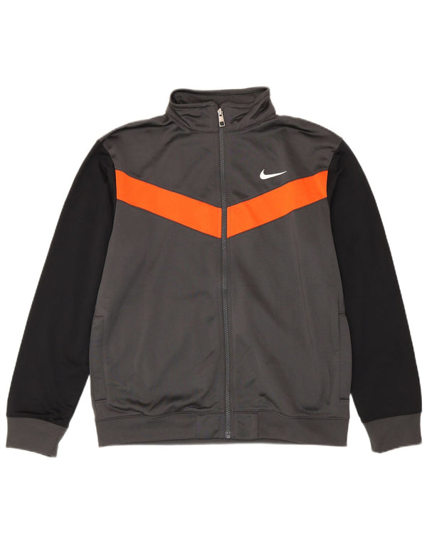 Veste de survêtement Nike pour garçon 13-14 ans XL Gris Colorblock Polyester