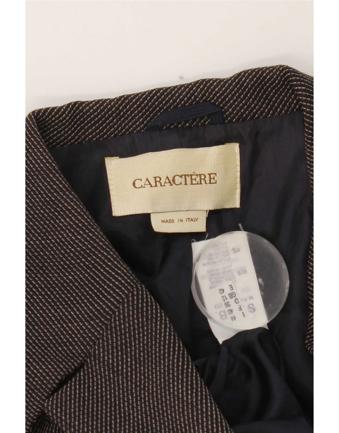 Caractere Veste Blazer Double Boutonnage Femme UK 12 Gris Moyen
